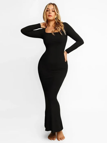 Soft Long Sleeve Lounge Dress