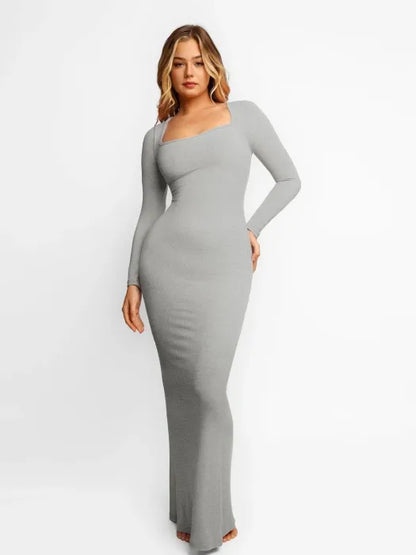 Soft Long Sleeve Lounge Dress