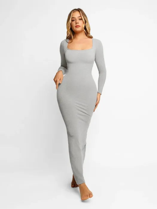 Soft Long Sleeve Lounge Dress