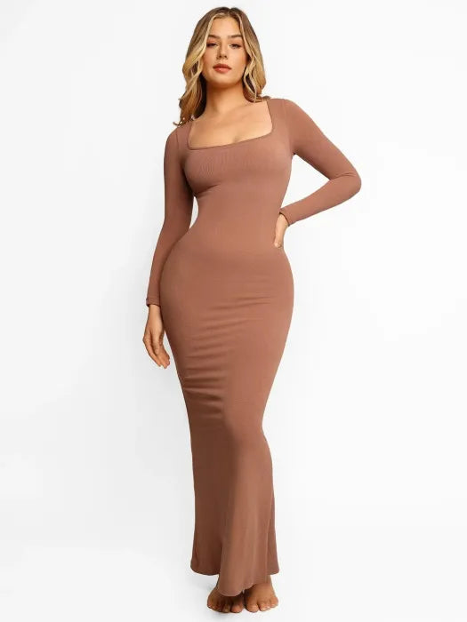 Soft Long Sleeve Lounge Dress