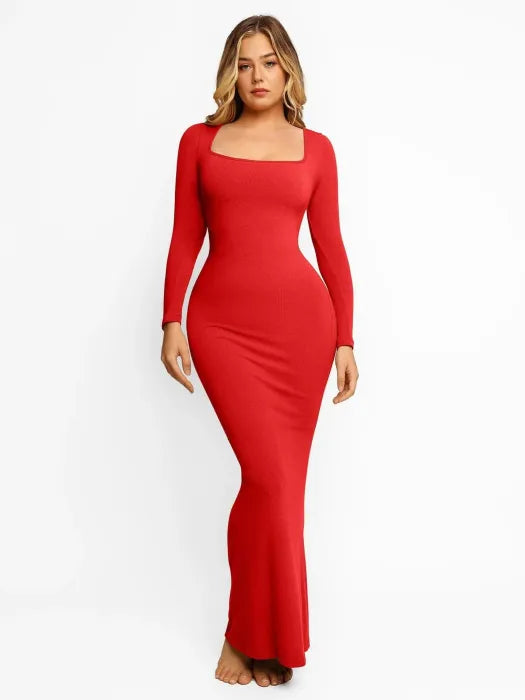 Soft Long Sleeve Lounge Dress